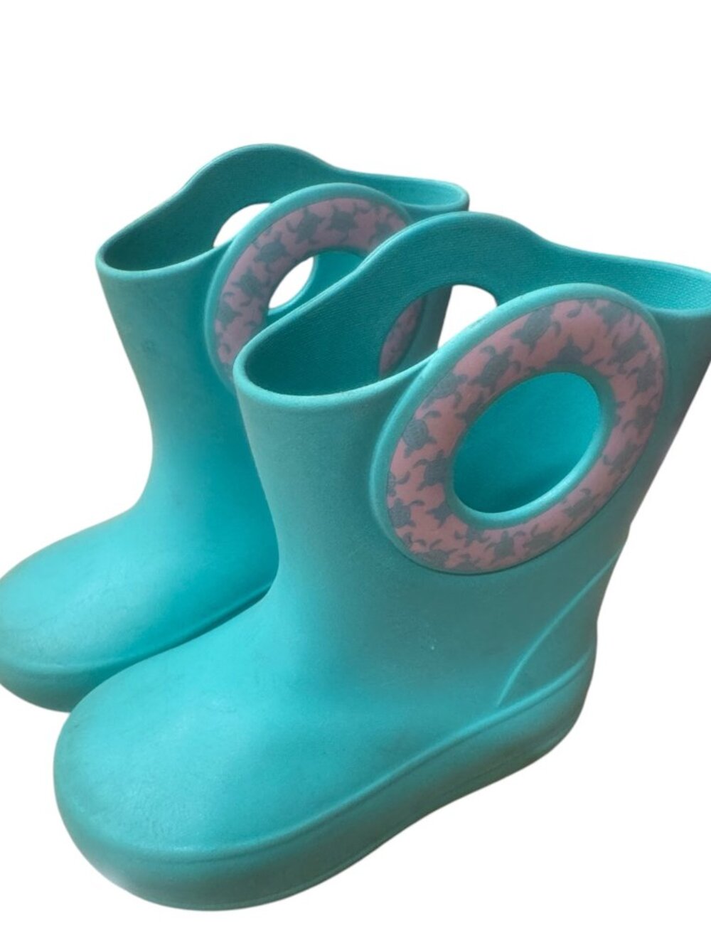 Okabashi Kids 8 Teal RAIN BOOTS